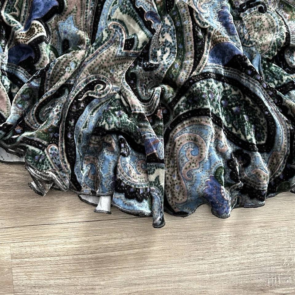 Falda para mujer DANA BUCHMAN Petite 4 estampado cachemir mezcla de seda Valor multicolor Foto 4 de 4