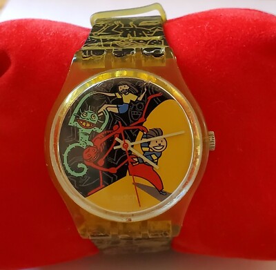 Unisex Swatch Jungle Tangle GK235 Modern art 34mm *Read  display picture 2