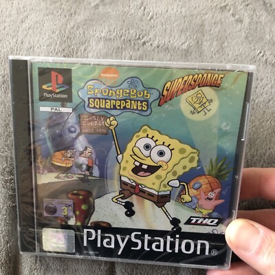 SpongeBob Schwammkopf PS1 PlayStation 1 Spiel werkseitig versiegelt