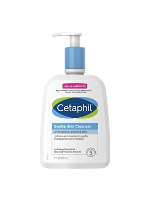Cetaphil Gentle Skin Cleanser for Dry to Normal Sensitive Skin 16 Oz
