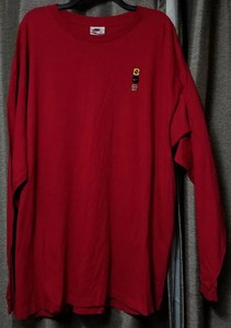Nike-Men-039-s-VINTAGE-Shirt-Red-XXL-Long-Sleeve-Crew-Neck-RARE-3-Logo-Nike