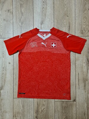 SWITZERLAND 2018 2020 HOME NATIONAL TEAM FOOTBALL SHIRT SOCCER