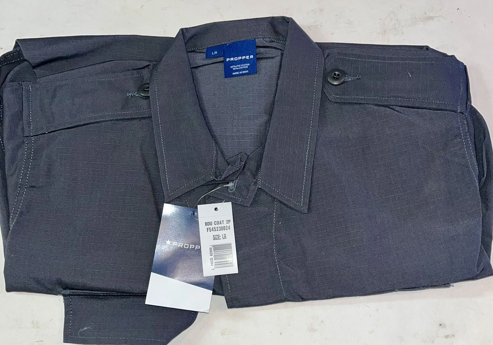 Propper BDU Coat Mens Size Large Regular F545438024 Gray NWT image 2