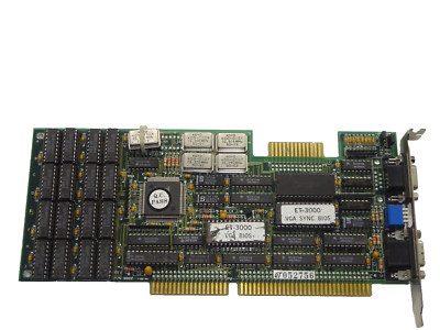TSENG LABS  ET3000 512KB 16BIT ISA  RETRO GRAFIKKARTE VGA/EGA   #GK10256