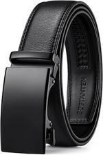 BOSTANTEN Mens Belt Leather Ratchet Belt For Men Dress and Casual with Adjustabl