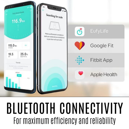 eufy The Full-Body Smart Scale 28cm Au Stock Fit Track Fitness Weight Scale Blac - Picture 6 of 12