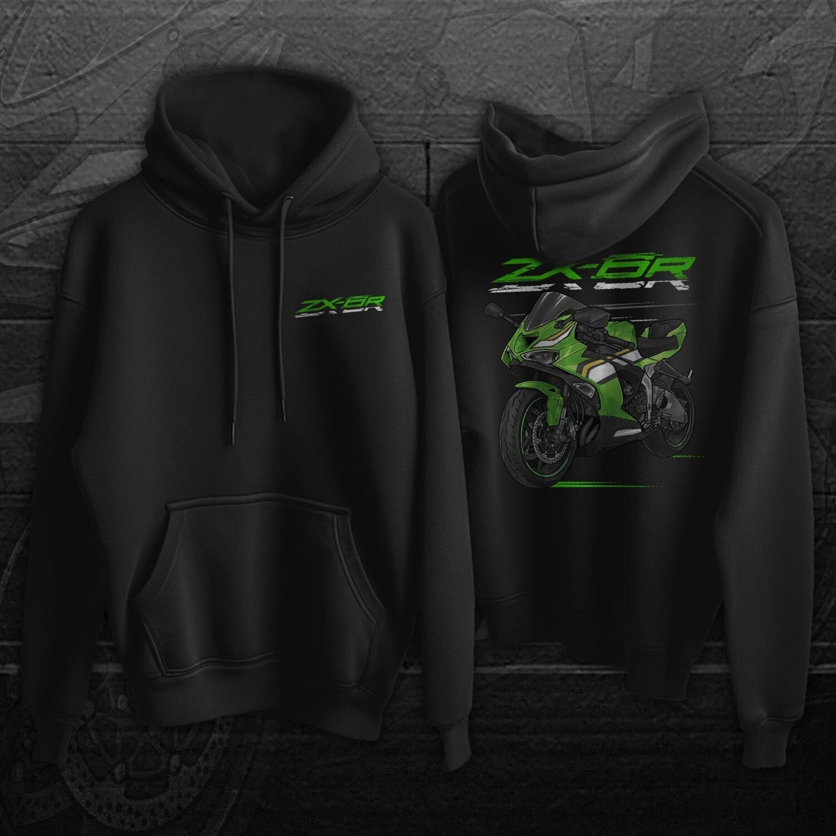 Motorcycle Hoodie for Kawasaki ZX-6R 2024-2025 Enthusiasts and