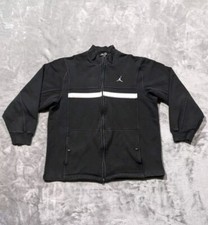 Air Jordan Full Front Zip Sweatshirt Black Mens Size M Excellent Condition
