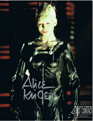 Alice Krige signed 8x10 photo. Borg Queen. Star Trek First Contact. Autograph - 第 1/2 張圖片