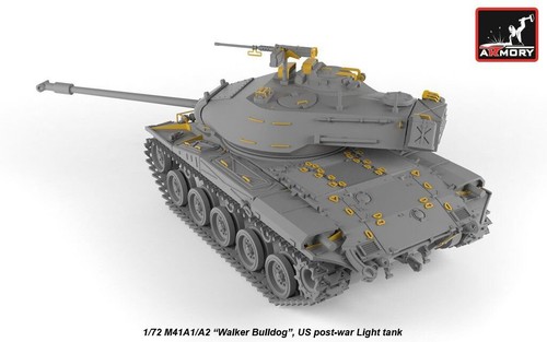Armory Models AR72412 Scale 1:72 M41A1/A2 Walker Bulldog US post-war Light tank - Picture 23 of 24