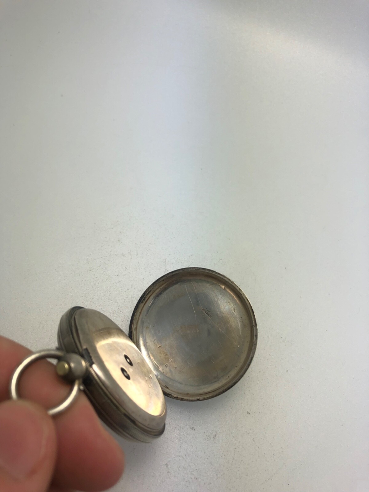 ANTIQUE SOLID SILVER KEY WIND POCKET WATCH BEAUTI… - image 5