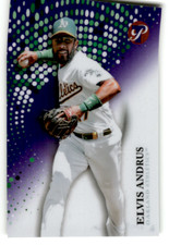 2022  Topps Pristine Purple Refractor #121 Elvis Andrus /99 Athletics