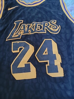 Nike Kobe Bryant 24 LA Lakers Black Mamba Snakeskin Scales