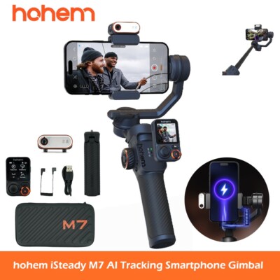 hohem iSteady M7 3-Axis AI Tracking Smartphone Gimbal with full light for Vlog
