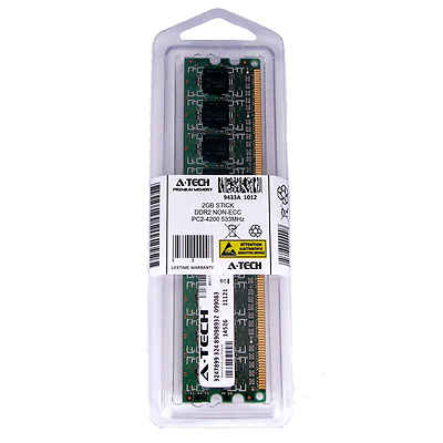 2GB STICK DIMM DDR2 NON-ECC PC2-4200 533MHz 533 MHz DDR-2 DDR 2G Ram  Memory