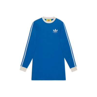 GUCCI X Adidas Shirt Dress Cobalt Blue Women 693537-XJEBS-4153 | eBay