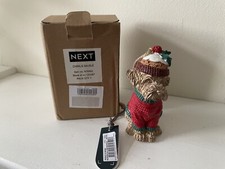 Next Charlie Cockapoo Hanging Bauble Christmas Tree Ornament - BNWT