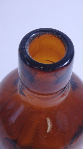 Duffy Malt Whiskey Co Bottle Rochester NY Amber Brown Glass Bottle 1886 Pat - Picture 6 of 8