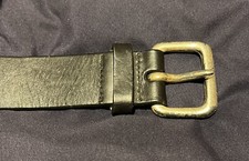 EXPRESS  GENUINE ITALIAN LEATHER Black BELT  Size L / Pre-Owned