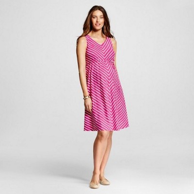 target striped maternity dress