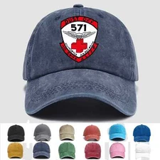 Embroidered Hat 571st Aviation Medical Company Air Ambulance Dustoff,Veteran Cap