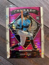 2022 Panini Chronicles Crusade Pink Josh Lowe RC #8 Tampa Bay Rays