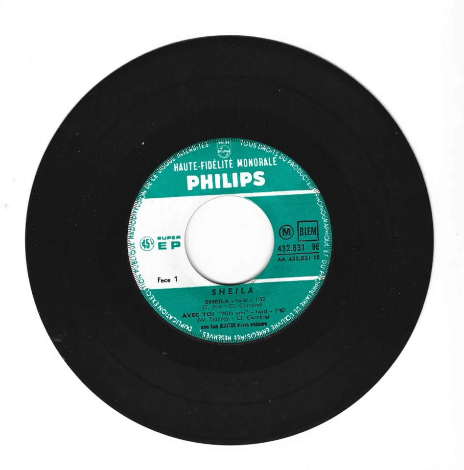 SHEILA VINYLE 45 T ELLE S APPELLE SHEILA TB - Photo 3/3