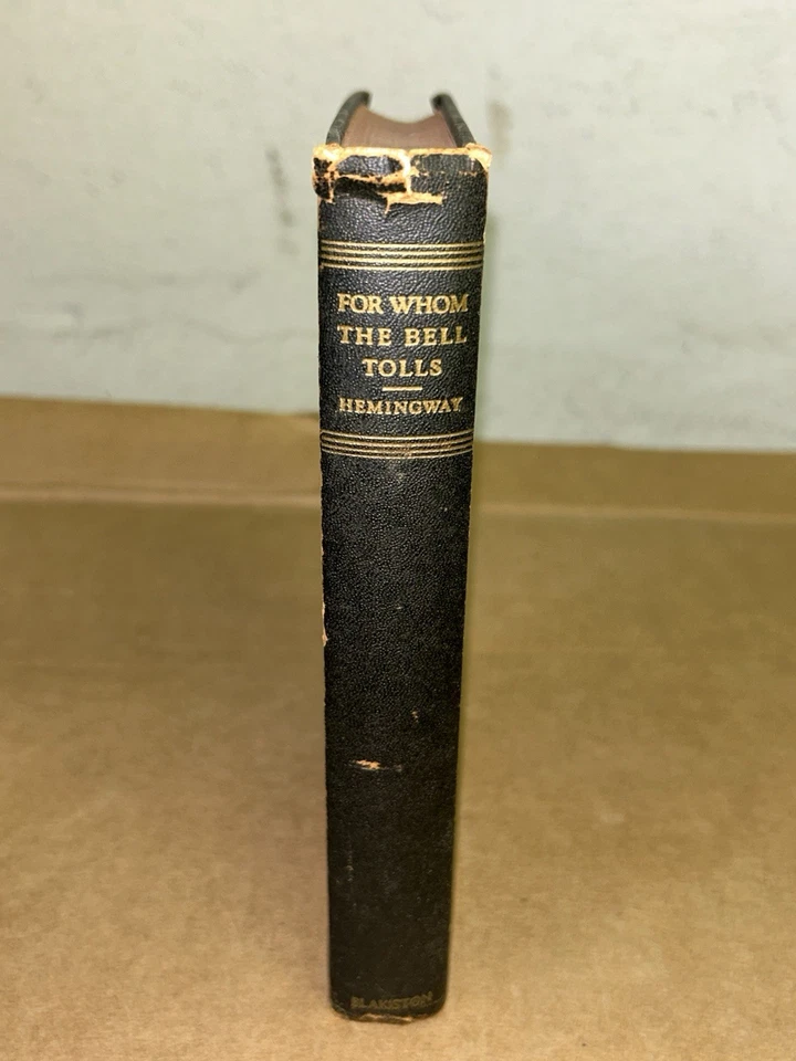 For Whom The Bell Tolls By Ernest Hemingway 1940 Blakiston Edition Hardcover — 第 3/4 张图片