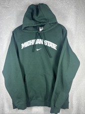 Nike Michigan State Spartans Hoodie Men's XL Green Sweatshirt Therma Fit MSU