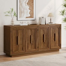 63 Inches Sideboard Buffet Cabinet with Stora, Lar Coffee Bar
