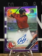 2019 Bowman Chrome Prospects Autographs Danny Diaz /250 Boston Red Sox