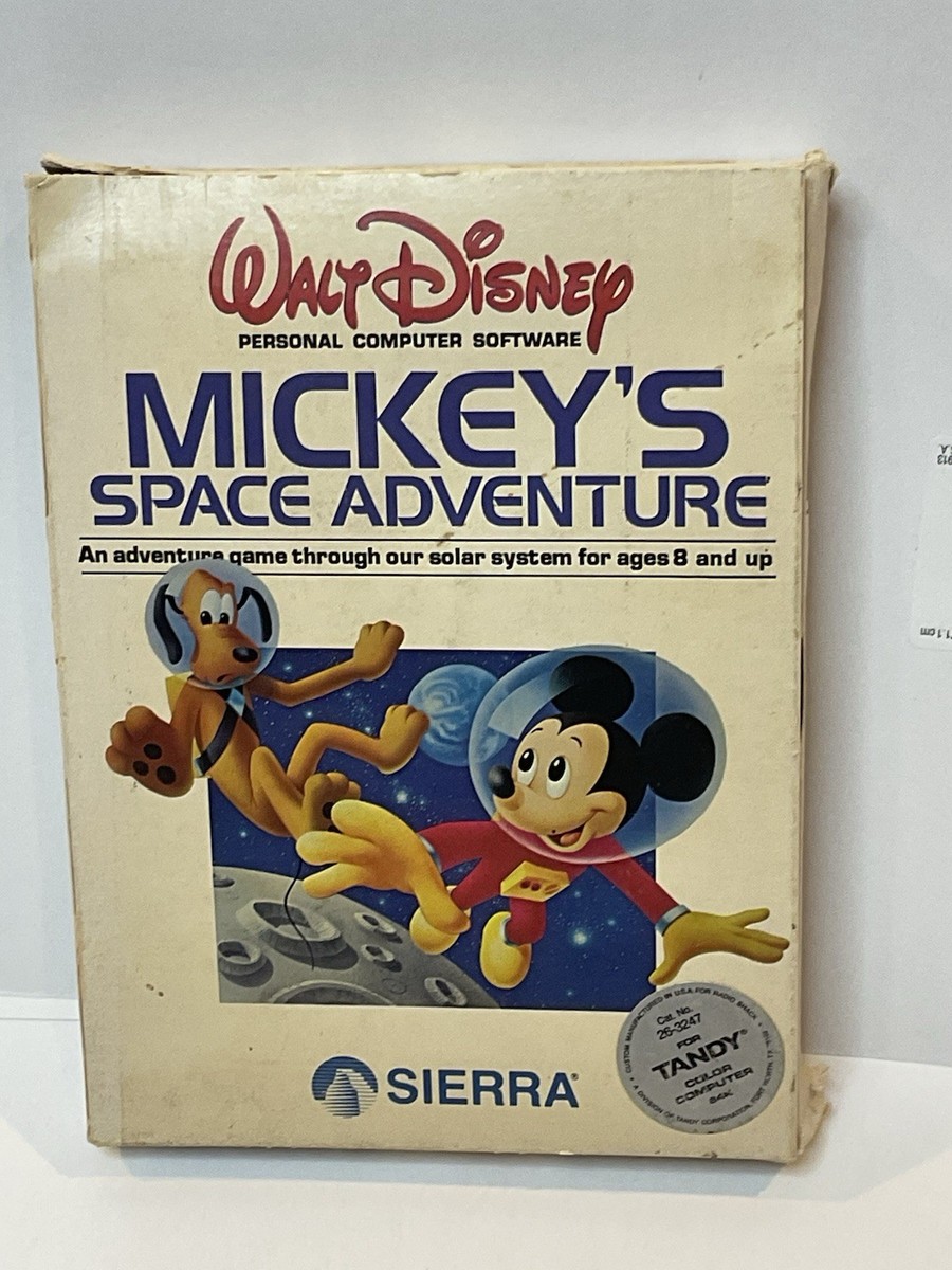 ディズニーミュージックメーカーズ Vintage TRS-80 Mickey's Space Adventure Color Computer Sierra On