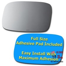 Driver Side Mirror Replacement Glass Full Size Adhesive Pad for 02-03 Lexus