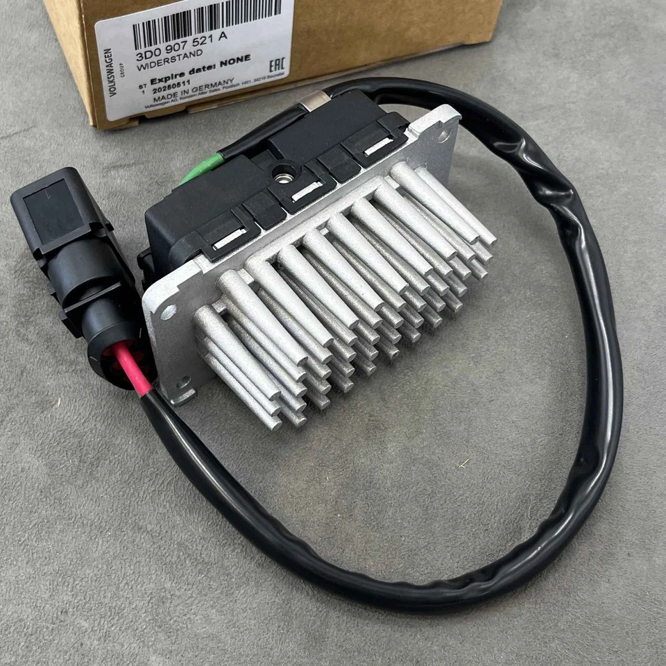 Resistor de motor soprador HVAC com chicote de fios para Volkswagen Phaeton 2004-2006 - Imagem 2 de 4