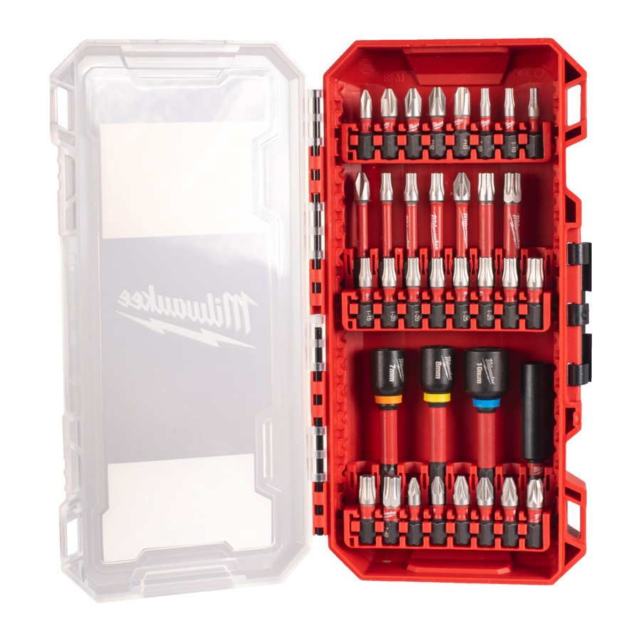 SET 35 PZ INSERTI PER TRAPANO AVVITATORE IN CUSTODIA RIGIDA SHOCKWAVE 4932492003