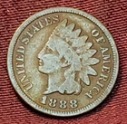 1888 Indian Head Cent, Free Shipping