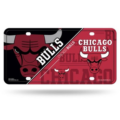 Chicago Bulls NBA Metall Nummernschild Metall Sign 15,2 x 29,2 cm