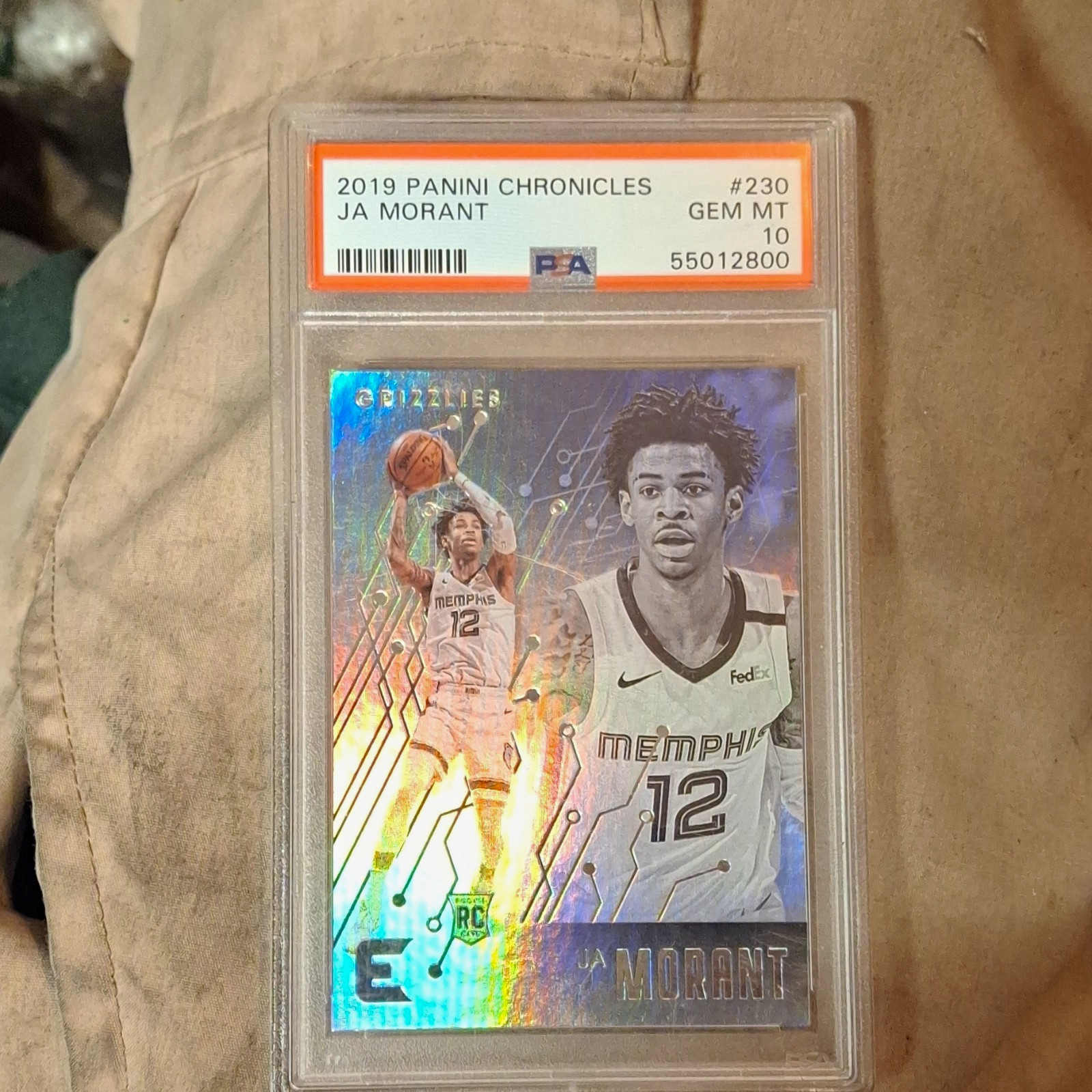 Panini 2019-20 Chronicles Essentials Ja Morant RC #230 Base Grizzlies PSA 10