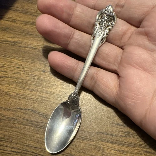 Grande Baroque by Wallace Sterling Silver individual Demitasse Spoon 4 1/8"