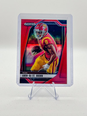 2025 Panini Prizm Draft Picks - Amon-Ra St. Brown #199 Red Prizm /399