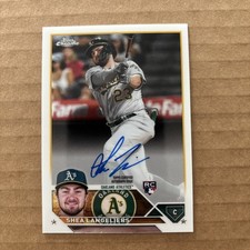 2023 Topps Chrome - Shea Langeliers RC Auto #RA-SL  Athletics 
