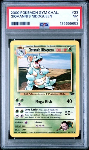 Giovanni's Nidoqueen (Unlimited) graded PSA 7 for sale on eBay