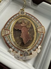 Library of Congress Limited Edition Christmas Ornament in Original Box 3.25"