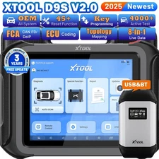 XTOOL D9S/D9SPRO Professional OBD2 Bidirectional Diagnostic Tool Car Scanner PMI