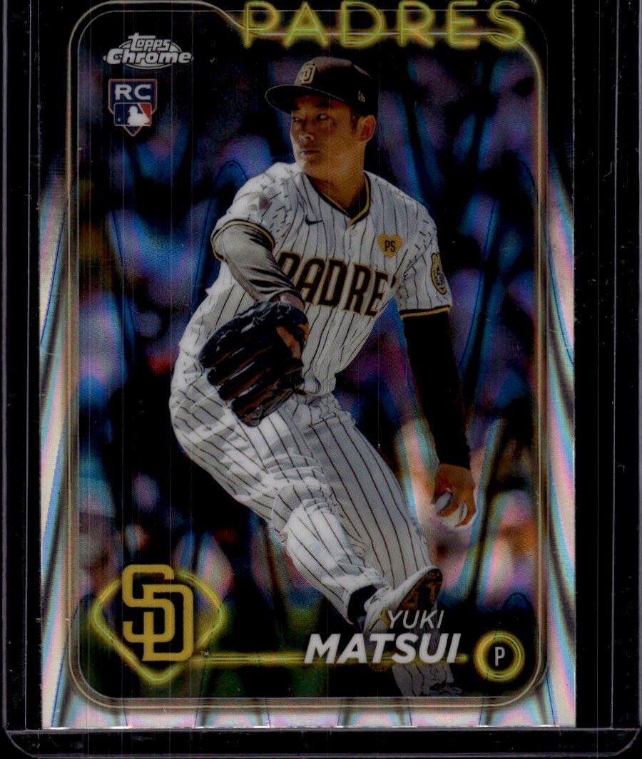 2024 Topps Chrome Raywave Refractors #116 Yuki Matsui San Diego Padres Rookie