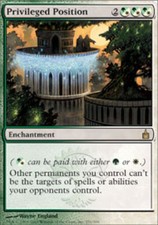 1x Privileged Position - Foil Heavy Play, English Ravnica: City of Guilds MTG Ma
