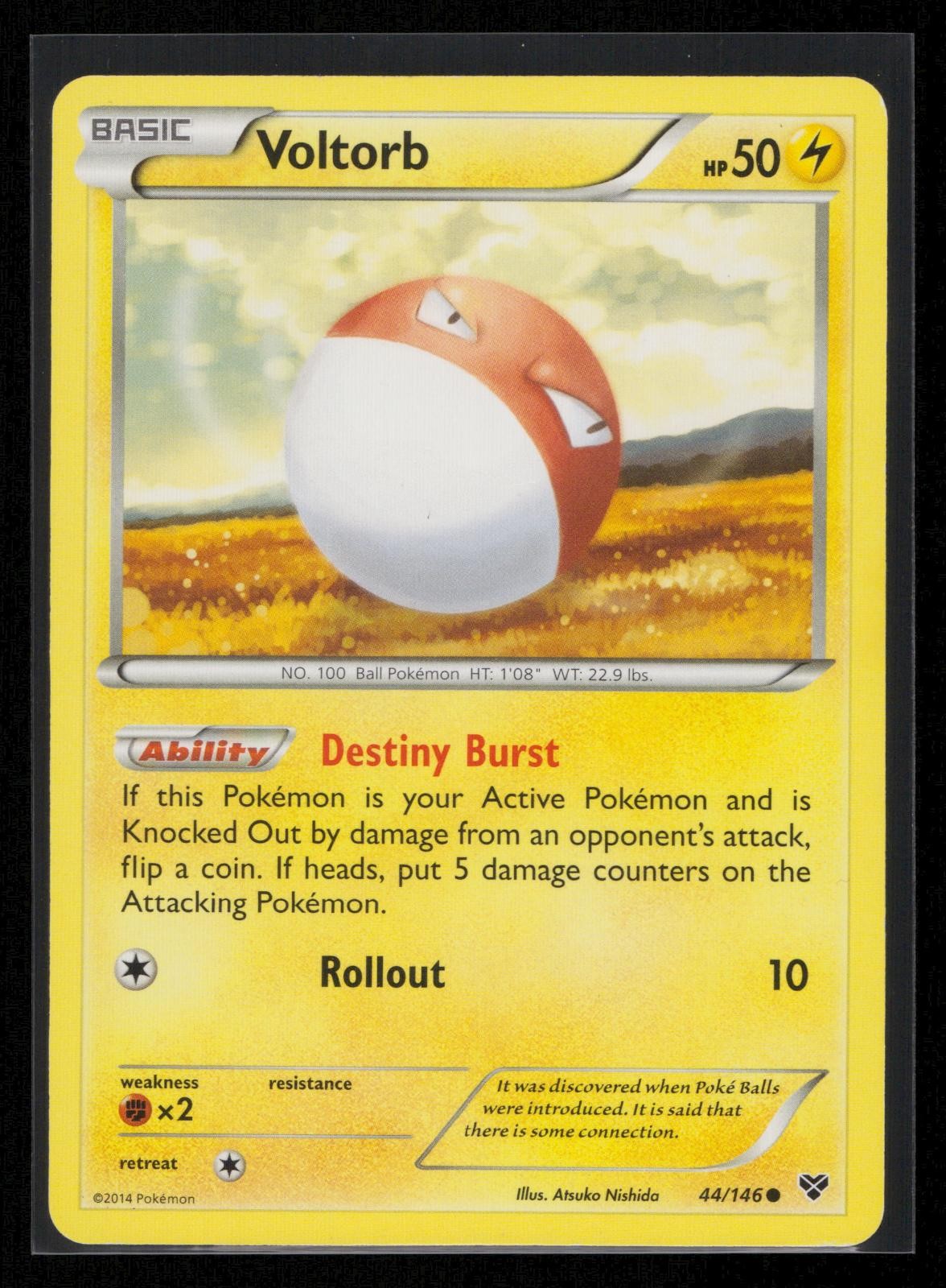 Voltorb 44/146 Common XY Base Set Pokemon Near Mint