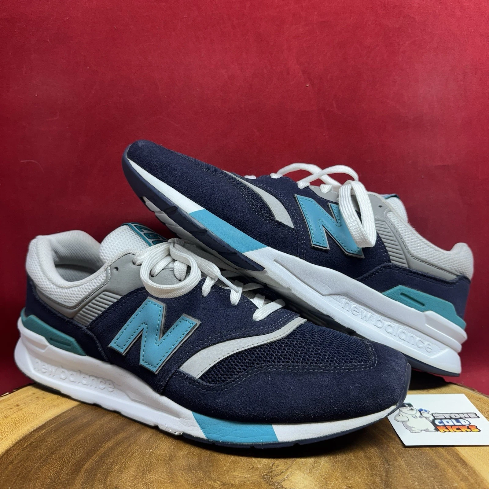 Balence neuve taille 10 Cm997H Supreme Kith bleu marine sarcelle aqua