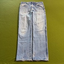 Vintage Wrangler 13MWZ Cowboy Cut Jeans Mens 32x30 USA Distressed Light Wash 80s