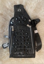 Genuine Leather Croc Men's Luxury Crossbody/Sling Bag
